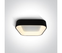 LED плафон One Light 62132NA/B/V 38W CCT 2700K - 3000K - 4000K BLACK DIMMABLE SQUARE LED CEILING LAMP