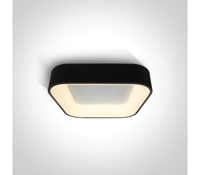 One Light 62132NA/B/V 38W CCT 2700K - 3000K - 4000K BLACK DIMMABLE SQUARE LED CEILING LAMP