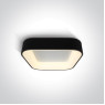 One Light 62132NA/B/V 38W CCT 2700K - 3000K - 4000K BLACK DIMMABLE SQUARE LED CEILING LAMP