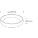 LED плафон One Light 62134N/B/V 30W CCT LED 2700K - 3000K - 4000K BLACK ROUND CEILING LAMP