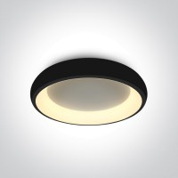 LED плафон One Light 62134N/B/V 30W CCT LED 2700K - 3000K - 4000K BLACK ROUND CEILING LAMP