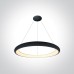 One Light 62144NB/B/W 50W 3000K ROUND PENDANT LAMP