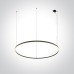 LED пендел One Light 62156C/B/W 65W 3000K BLACK ROUND PENDANT LAMP