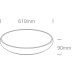 LED плафон One Light 62160/W/W 60W 3000K ROUND LED CEILING LAMP
