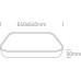 LED плафон One Light 62160A/B/W 62W 3000K SQUARE LED CEILING LAMP