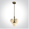 Пендел One Light 63116A/BBS SATIN BRASS ROUND PENDANT LAMP