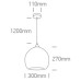 One Light 63136/DC BLACK ROUND PENDANT LAMP
