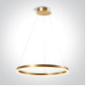 One Light 63144A/BS/W 40W 3000K SATIN BRASS PENDANT LAMP