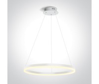 One Light 63144A/W/W 40W 3000K WHITE PENDANT LAMP