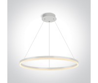 One Light 63144B/W/W 60W 3000K WHITE PENDANT LAMP