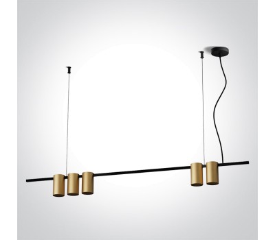 Пендел One Light 63146A/BBS PENDANT LAMP SATIN BRASS 5 x GU10