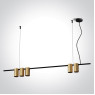 Пендел One Light 63146A/BBS PENDANT LAMP SATIN BRASS 5 x GU10