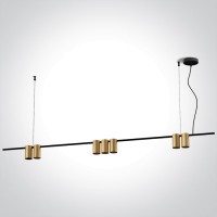 Пендел One Light 63146B/BBS PENDANT LAMP SATIN BRASS 7 x GU10