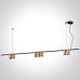 Пендел One Light 63146B/BBS PENDANT LAMP SATIN BRASS 7 x GU10