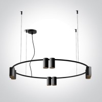 Пендел One Light 63146C/B PENDANT LAMP BLACK 10x GU10