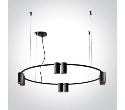Пендел One Light 63146C/B PENDANT LAMP BLACK 10x GU10