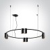 Пендел One Light 63146C/B PENDANT LAMP BLACK 10x GU10