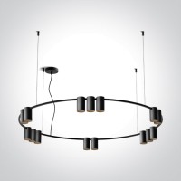 Пендел One Light 63146D/B PENDANT LAMP BLACK 15 x GU10