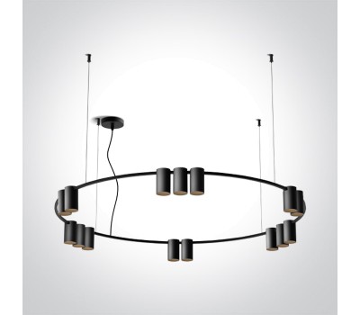 Пендел One Light 63146D/B PENDANT LAMP BLACK 15 x GU10