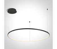 LED пендел One Light 63150/B/W BLACK PENDANT LAMP 48W 3000K TRIAC DIMMABLE