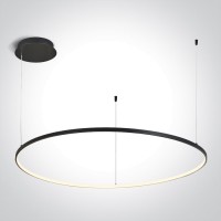LED пендел One Light 63150/B/W BLACK PENDANT LAMP 48W 3000K TRIAC DIMMABLE