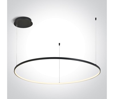 LED пендел One Light 63150/B/W BLACK PENDANT LAMP 48W 3000K TRIAC DIMMABLE