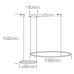 LED пендел One Light 63150A/B/W BLACK PENDANT LAMP 65W 3000K TRIAC DIMMABLE