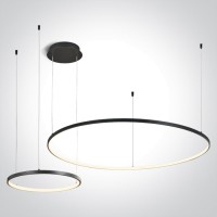 LED пендел One Light 63150A/B/W BLACK PENDANT LAMP 65W 3000K TRIAC DIMMABLE
