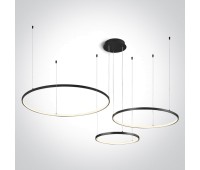 LED пендел One Light 63150B/B/W BLACK PENDANT LAMP 65W 3000K TRIAC DIMMABLE