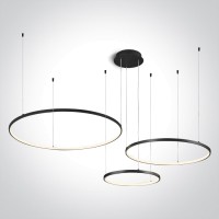 LED пендел One Light 63150B/B/W BLACK PENDANT LAMP 65W 3000K TRIAC DIMMABLE