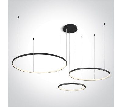 LED пендел One Light 63150B/B/W BLACK PENDANT LAMP 65W 3000K TRIAC DIMMABLE