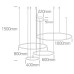 LED пендел One Light 63150C/B/W BLACK PENDANT LAMP 100W 3000K TRIAC DIMMABLE