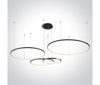 LED пендел One Light 63150C/B/W BLACK PENDANT LAMP 100W 3000K TRIAC DIMMABLE