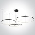LED пендел One Light 63150C/B/W BLACK PENDANT LAMP 100W 3000K TRIAC DIMMABLE