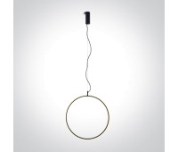 LED пендел One Light 63152A/B/W BLACK PENDANT LAMP 20W 3000K TRIAC DIMMABLE