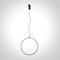 LED пендел One Light 63152A/B/W BLACK PENDANT LAMP 20W 3000K TRIAC DIMMABLE