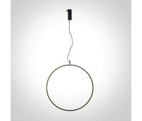 LED пендел One Light 63152B/B/W BLACK PENDANT LAMP 30W 3000K TRIAC DIMMABLE
