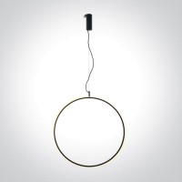 LED пендел One Light 63152B/B/W BLACK PENDANT LAMP 30W 3000K TRIAC DIMMABLE