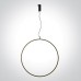 LED пендел One Light 63152C/B/W BLACK PENDANT LAMP 40W 3000K TRIAC DIMMABLE