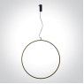 LED пендел One Light 63152C/B/W BLACK PENDANT LAMP 40W 3000K TRIAC DIMMABLE