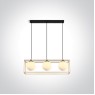 Пендел One Light 63174C/BS SATIN BRASS RECTANGULAR PENDANT LAMP