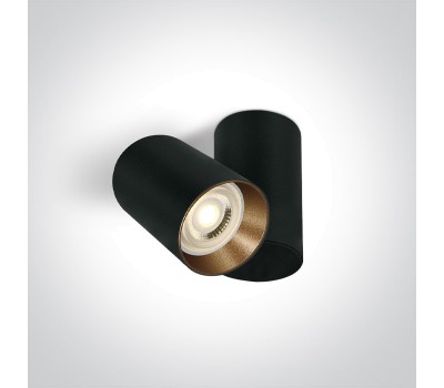 Луна за външен монтаж One Light 65105E/B BLACK CYLINDER SURFACE MOUNTING LAMP