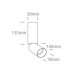 Луна за външен монтаж One Light 65105EA/B BLACK CYLINDER SURFACE MOUNTING LAMP