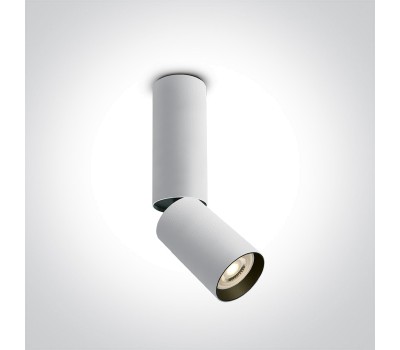 Луна за външен монтаж One Light 65105EA/W WHITE CYLINDER SURFACE MOUNTING LAMP