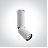 One Light 65105EA/W WHITE CYLINDER SURFACE MOUNTING LAMP