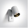 One Light 65105NA/W RETRO ROUND SPOT WHITE