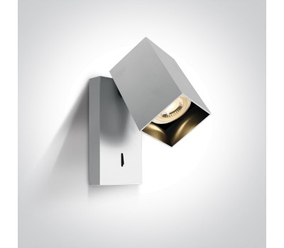 Спот с ключ One Light 65105NBA/W WHITE SQUARE SPOT WHITE