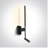 One Light 65144/B/W 9W 3000K BLACK READING WALL LAMP