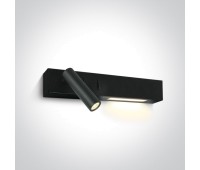 LED аплик One Light 65146/B/W 9W 3000K BLACK READING WALL LAMP LEFT SIDE
