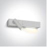 LED аплик One Light 65146/W/W 9W 3000K WHITE READING WALL LAMP LEFT SIDE